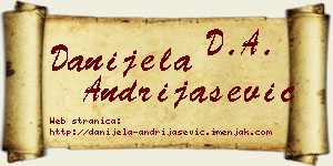 Danijela Andrijašević vizit kartica